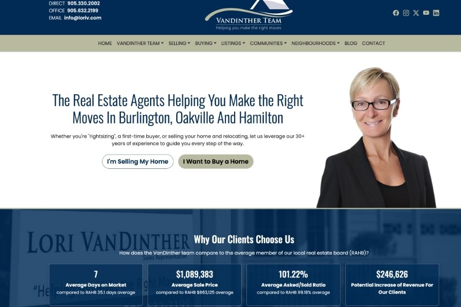 Lori VanDinther website thumbnail